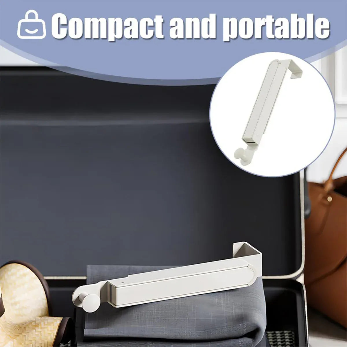 Folding Behind the Door Hook Hanger Clothes Hat Hanger Wall Mounted Organizer - Grey V528-CLOTHES-HOOK-GREY-46MM-725281