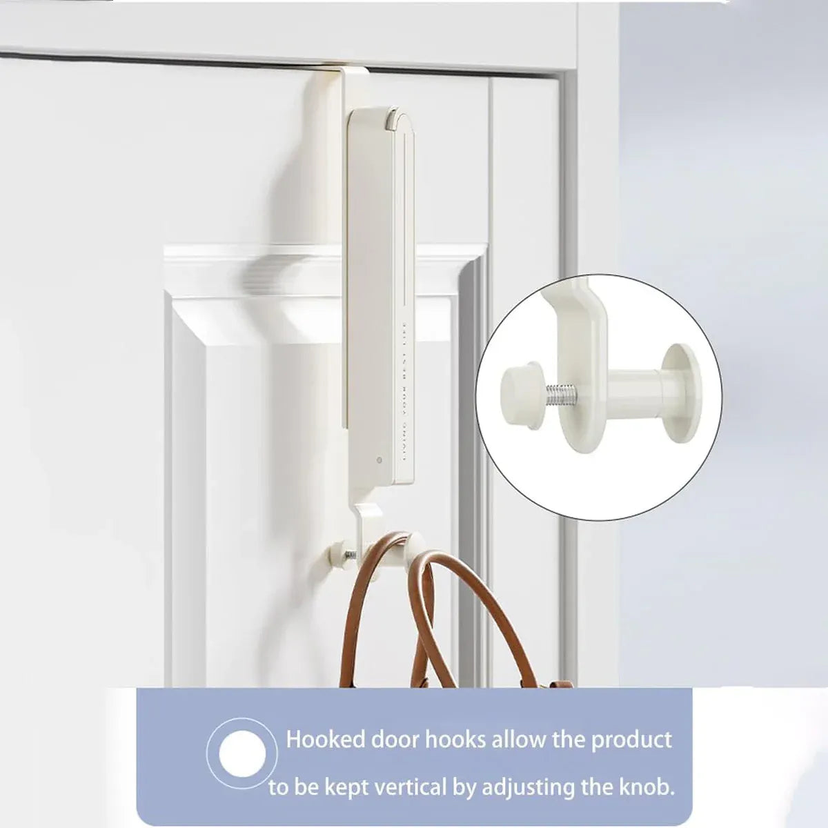 Folding Behind the Door Hook Hanger Clothes Hat Hanger Wall Mounted Organizer - Grey V528-CLOTHES-HOOK-GREY-46MM-725281