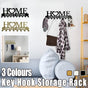 Retro Metal Iron Wall Hanging Mounted 10 Key Hooks Storage Holder Hook Rack - Black V528-CLOTHESHANGERKEY-BLACK-59741