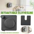 Invisible Wall Mounted Clothesline for Hotel Bathroom Sunbed Laundry Drying Rope V528-CLOTHESLINE-GREY-419193