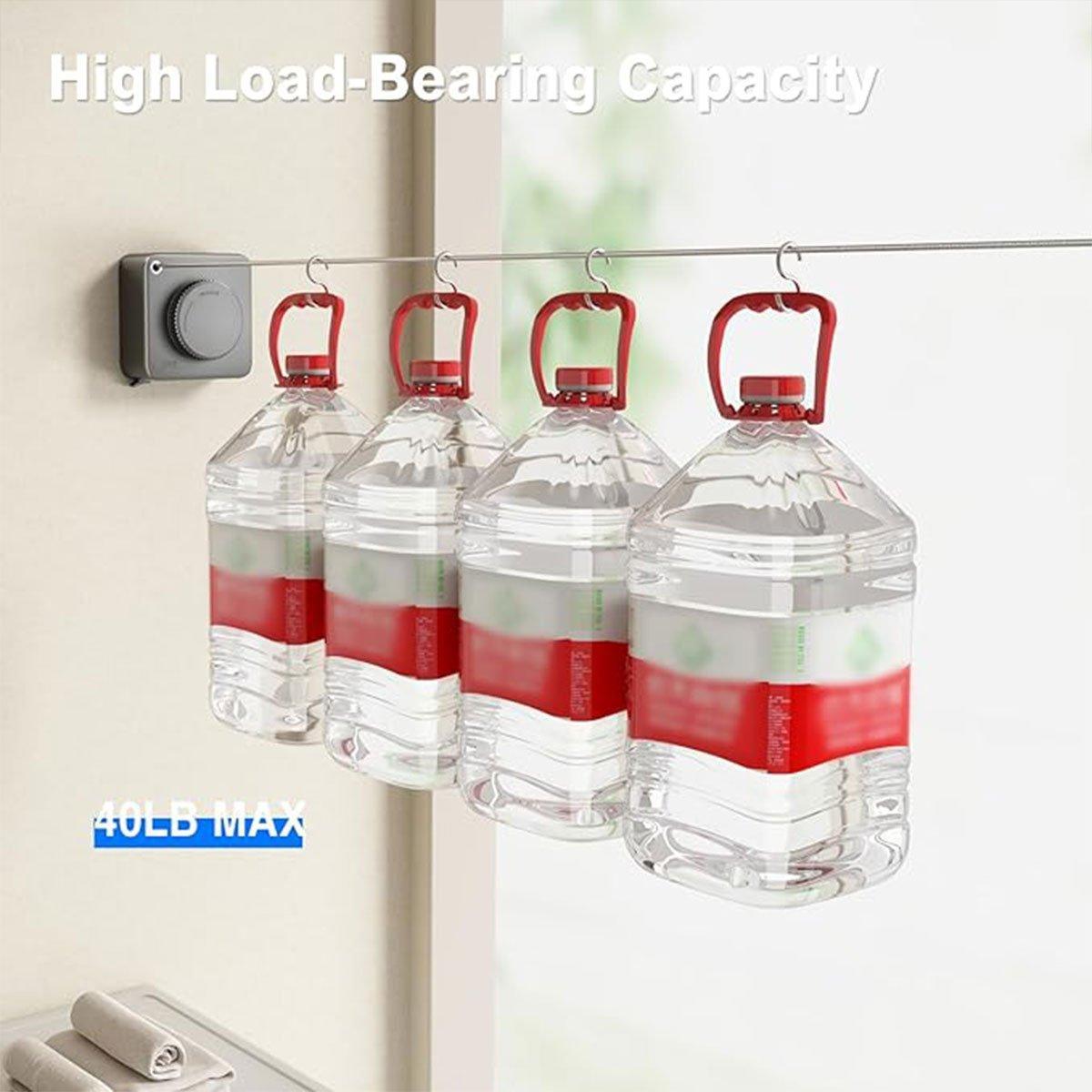 Invisible Wall Mounted Clothesline for Hotel Bathroom Sunbed Laundry Drying Rope V528-CLOTHESLINE-GREY-419193