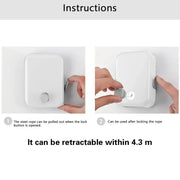 Invisible Clothesline Indoor Drying Rope Wall Mounted Laundry Retractable Line - Grey V528-CLOTHESLINE-GREY-921616