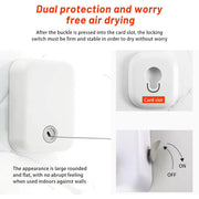 Invisible Clothesline Indoor Drying Rope Wall Mounted Laundry Retractable Line - Grey V528-CLOTHESLINE-GREY-921616