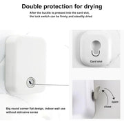 Invisible Clothesline Indoor Drying Rope Wall Mounted Laundry Retractable Line - Grey V528-CLOTHESLINE-GREY-921616