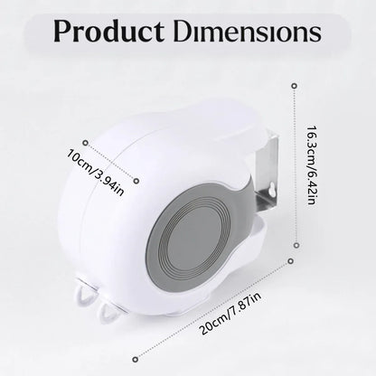 Double Clothes Line Wall Hanger Retractable Clothesline Clothes Dryer 13m Indoor V528-CLOTHESLINE-WHITE-13M-915034