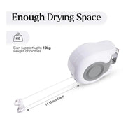 Double Clothes Line Wall Hanger Retractable Clothesline Clothes Dryer 13m Indoor V528-CLOTHESLINE-WHITE-13M-915034