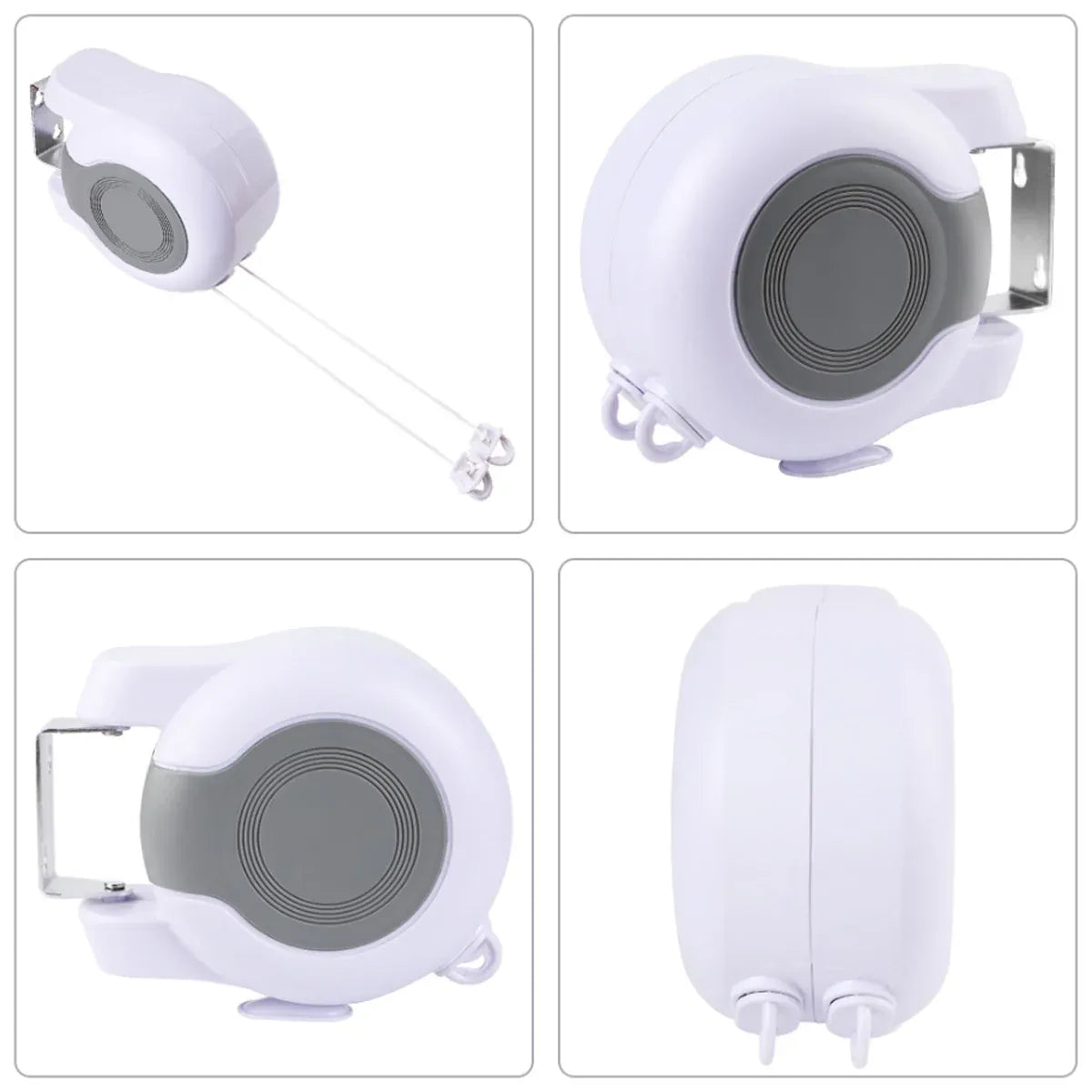 Double Clothes Line Wall Hanger Retractable Clothesline Clothes Dryer 13m Indoor V528-CLOTHESLINE-WHITE-13M-915034