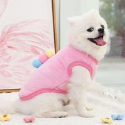 S Size Warm Winter Dog Clothes Soft Fleece Dog Jacket Pet Coat Sweater Cat Jumper - Blue Bell V528-CLOTHING-BLUEBELL-S-46135