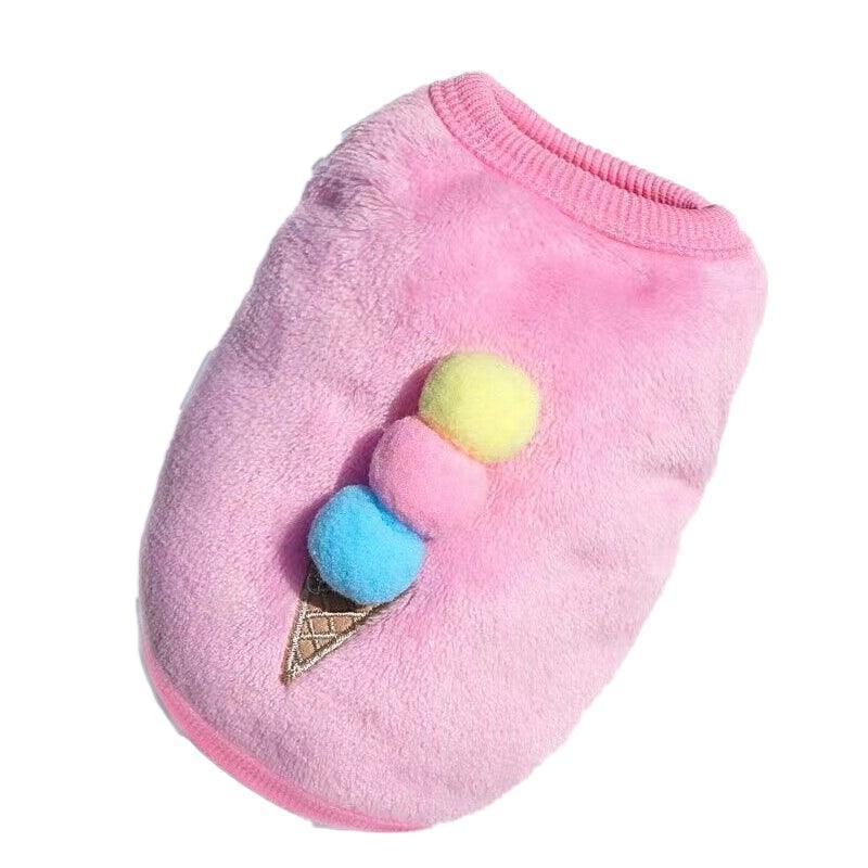 S Size Warm Winter Dog Clothes Soft Fleece Dog Jacket Pet Coat Sweater Cat Jumper - Blue Bell V528-CLOTHING-BLUEBELL-S-46135