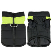 L Size Large Dog Jacket Padded Waterproof Pet Clothes Warm Windbreaker Vest Coat Winter - Green V528-CLOTHING-GREEN-L-37267
