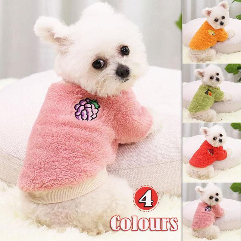 XS Puppy Pet Dog Fleece Warm Jumper Sweater Coat Small Yorkie Chihuahua Cat Clothes - Green V528-CLOTHING-GREEN-XS-42919