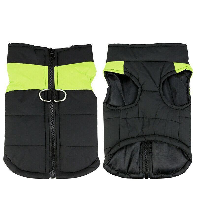 L Size Large Dog Jacket Padded Waterproof Pet Clothes Warm Windbreaker Vest Coat Winter - Pink V528-CLOTHING-PINK-L-37458