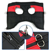 L Size Large Dog Jacket Padded Waterproof Pet Clothes Warm Windbreaker Vest Coat Winter - Red V528-CLOTHING-RED-L-63412