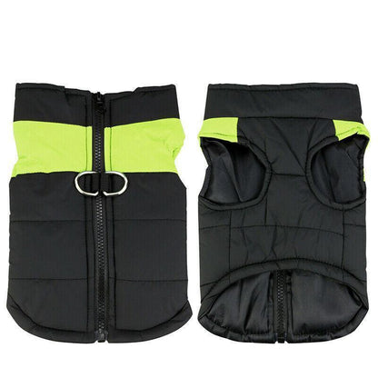 L Size Large Dog Jacket Padded Waterproof Pet Clothes Warm Windbreaker Vest Coat Winter - Red V528-CLOTHING-RED-L-63412