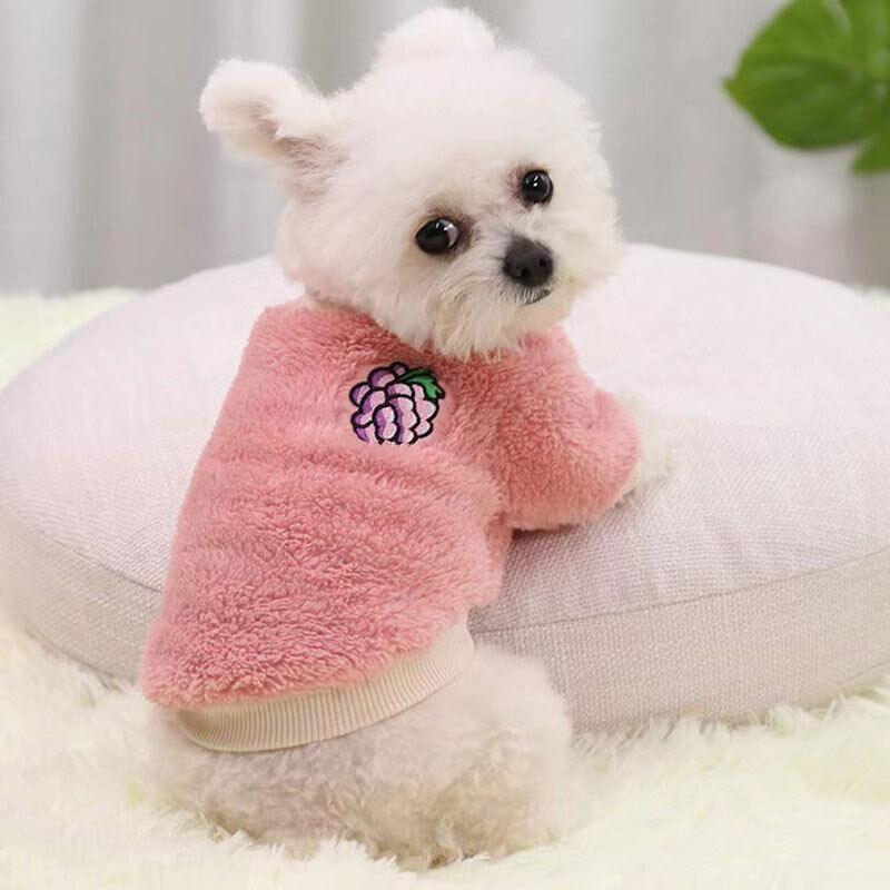 XS Puppy Pet Dog Fleece Warm Jumper Sweater Coat Small Yorkie Chihuahua Cat Clothes - Red V528-CLOTHING-RED-XS-71508