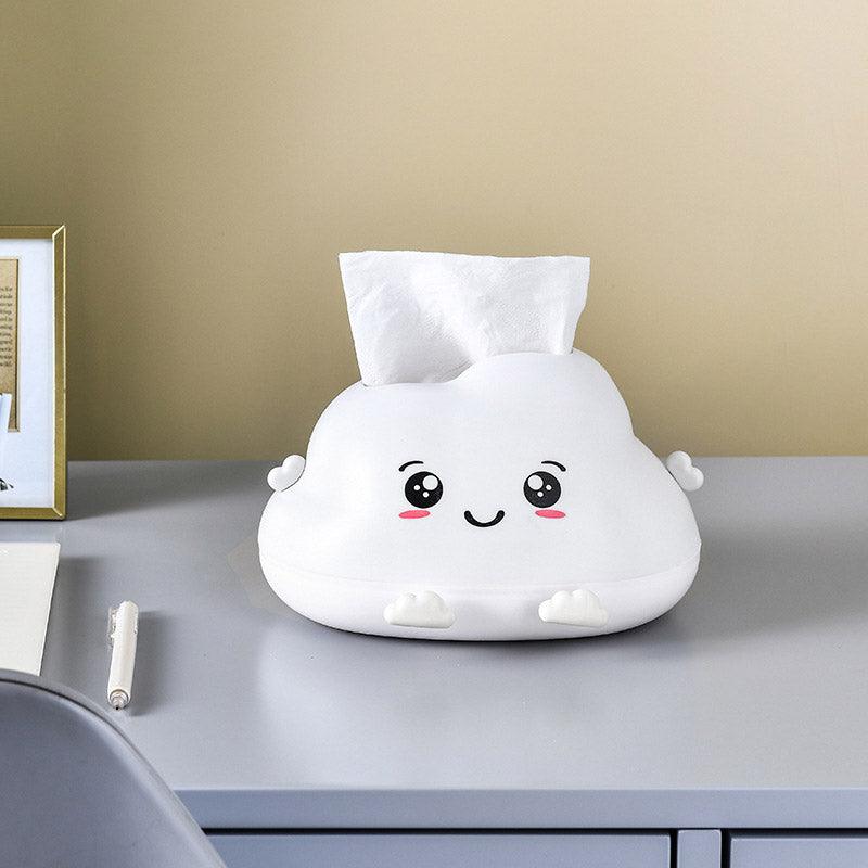 Cute Cartoon Clouds Plastic Tissue Box Desktop Drawer Organizer Storage Box V528-CLOUDS-385862