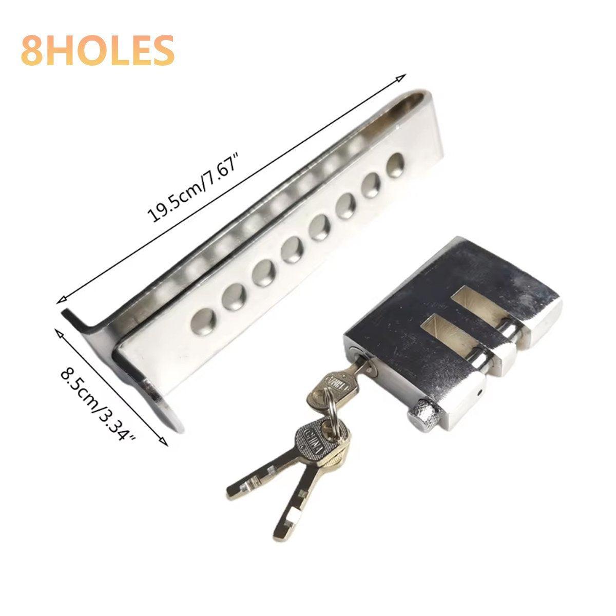 Universal Car Anti-Theft Clutch Throttle Brake Lock 8/9 Holes Security Lock - 9 holes V528-CLUTCH-LOCK-9HOLES-803380