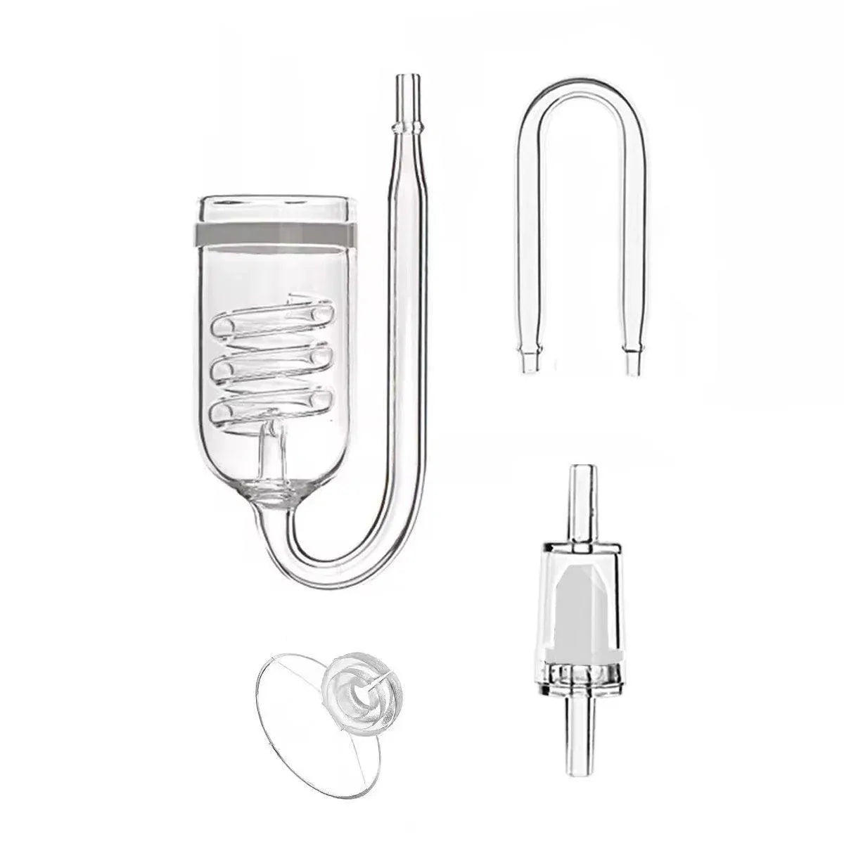 Aquarium Diffuser Glass Spiral Atomizer CO2 Reactor for Planted Tanks V528-CO2-DIFFUSER-296969