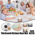 8PCS Round Cotton Woven Coaster Heat Resistant Thick Insulation Dining Table Mat - Brown V528-COASTERS-8PCS-BROWN-218414