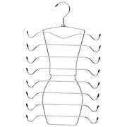 2pcs 8 Tier Metal Clothes Hanger Underwear Storage Organizer Stainless Steel V528-COAT-HANGER-2PCS-841264