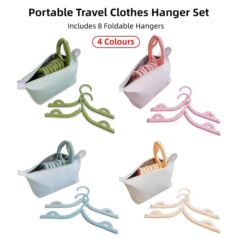 Portable Foldable Clothes Rack Travel Drying Stand for Home and Outdoor Use - Blue V528-COAT-HANGER-BLUE-826443