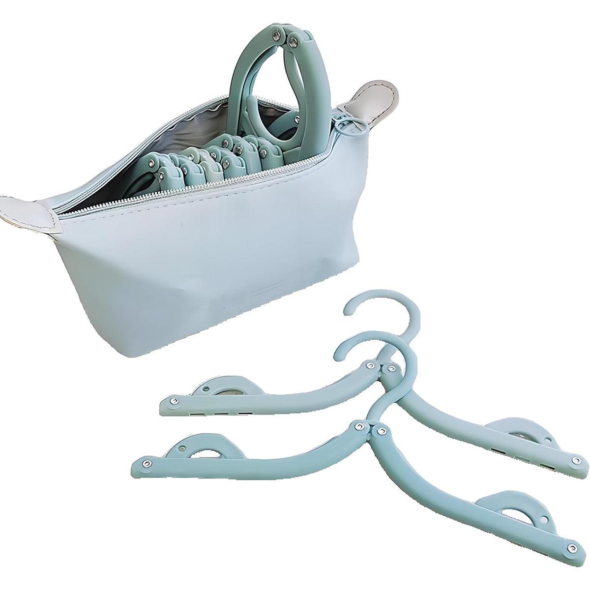 Portable Foldable Clothes Rack Travel Drying Stand for Home and Outdoor Use - Yellow V528-COAT-HANGER-YELLOW-153319
