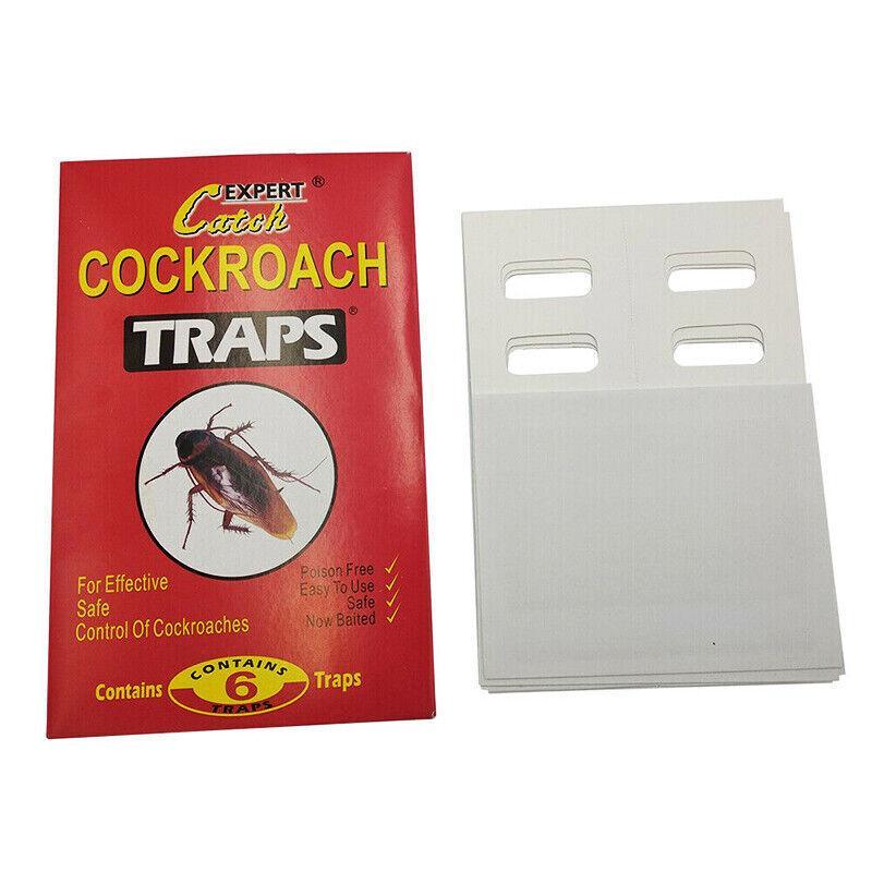 18Pcs /3 Pack Cockroach Bait Sticky Glue Cockroaches Insect Bug Pest Au V528-COCKROACH-3PCS-77622