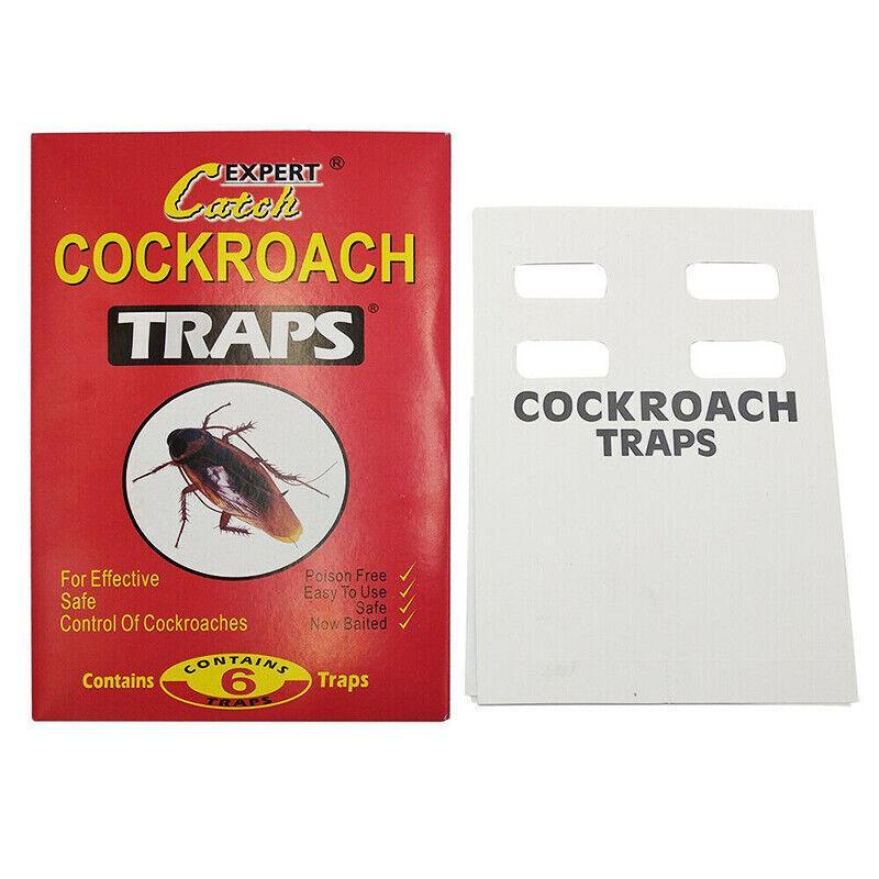 18Pcs /3 Pack Cockroach Bait Sticky Glue Cockroaches Insect Bug Pest Au V528-COCKROACH-3PCS-77622