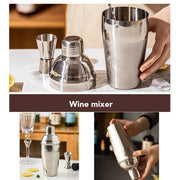 Cocktail Shaker Set Bar Tools Stainless Steel Mixing Glasses Drink Shaker Cups - Black V528-COCKTAIL-SETS-BLACK-565592