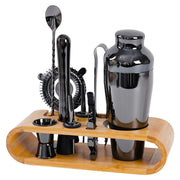 Cocktail Shaker Set Bar Tools Stainless Steel Mixing Glasses Drink Shaker Cups - Black V528-COCKTAIL-SETS-BLACK-565592