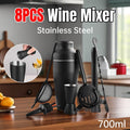 8PCS/700ML Stainless Steel Cocktail Shaker Bartender Tools Set Bar Supplies V528-COCKTAIL-SHAKER-8PCS-693988