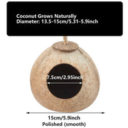 Lanyard Birdhouse Parrot Coconut Nest Bed Hanging Bird Cage for Small Birds - Stairs type V528-COCOANUT-NEST-LT-184597