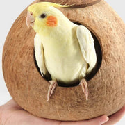 Lanyard Birdhouse Parrot Coconut Nest Bed Hanging Bird Cage for Small Birds - Stairs type V528-COCOANUT-NEST-LT-184597