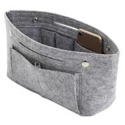 Travel Organiser Handbag Felt Bag Tote Insert Liner Purse Pouch Women 25*16*9Cm - Coffee V528-COCOLOUR-COFFEE89691