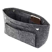 Travel Organiser Handbag Felt Bag Tote Insert Liner Purse Pouch Women 25*16*9Cm - Coffee V528-COCOLOUR-COFFEE89691
