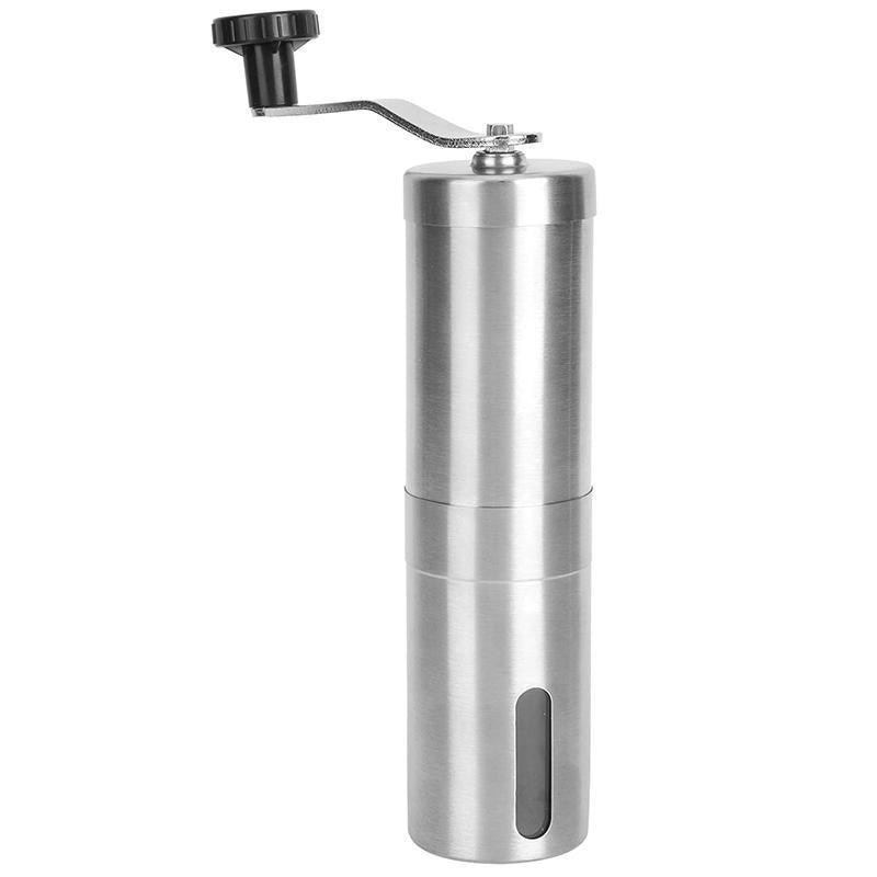 18.8cm Manual Coffee Bean Grinder Stainless Steel Hand Coffee Mill Ceramic Burr V528-COFFEE-BEAN-GRINDER-5457781