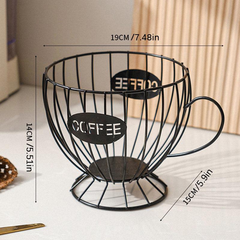 Snacks and Candy Organizer Coffee Capsules Shelf Storage for Kitchen and Pantry - Black V528-COFFEE-BLACK-339145