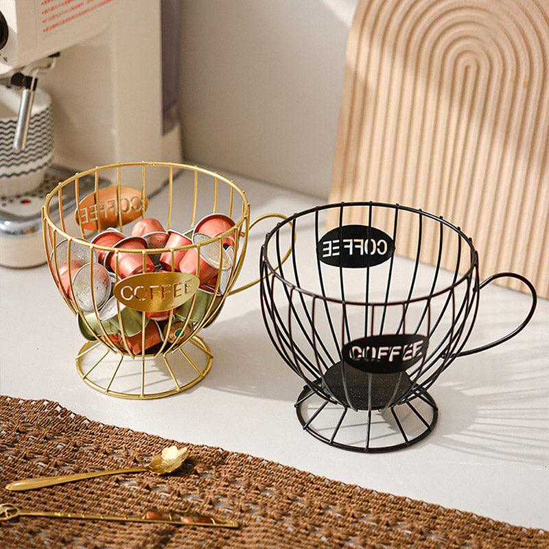 Snacks and Candy Organizer Coffee Capsules Shelf Storage for Kitchen and Pantry - Black V528-COFFEE-BLACK-339145