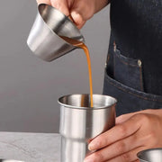 100ml Stainless Steel Coffee Extraction Measuring Cup Graduated Coffee Tool V528-COFFEE-EXTRACT-CUP-SILVER-998402