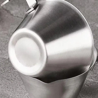 100ml Stainless Steel Coffee Extraction Measuring Cup Graduated Coffee Tool V528-COFFEE-EXTRACT-CUP-SILVER-998402