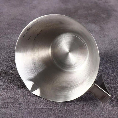 100ml Stainless Steel Coffee Extraction Measuring Cup Graduated Coffee Tool V528-COFFEE-EXTRACT-CUP-SILVER-998402