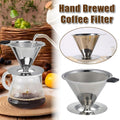Stainless Steel Double Layer Hand Coffee Filter 600 Mesh Paper-Free Tea Funnel V528-COFFEE-FILTER-4-600-773144