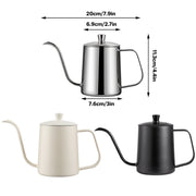 Hand Drip Coffee Pot Stainless Steel Fine Spout Hanging Ear Filter Cup Kettle - Black V528-COFFEE-KETTLE-BLACK-194906