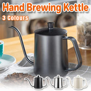 Hand Drip Coffee Pot Stainless Steel Fine Spout Hanging Ear Filter Cup Kettle - Silver V528-COFFEE-KETTLE-SILVER-489507
