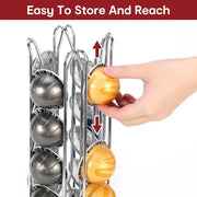 24 Coffee Capsule Holder Rack Storage Stand Pod Display Organizer Shelf Kitchen V528-COFFEE-POD-HOLDER-475220