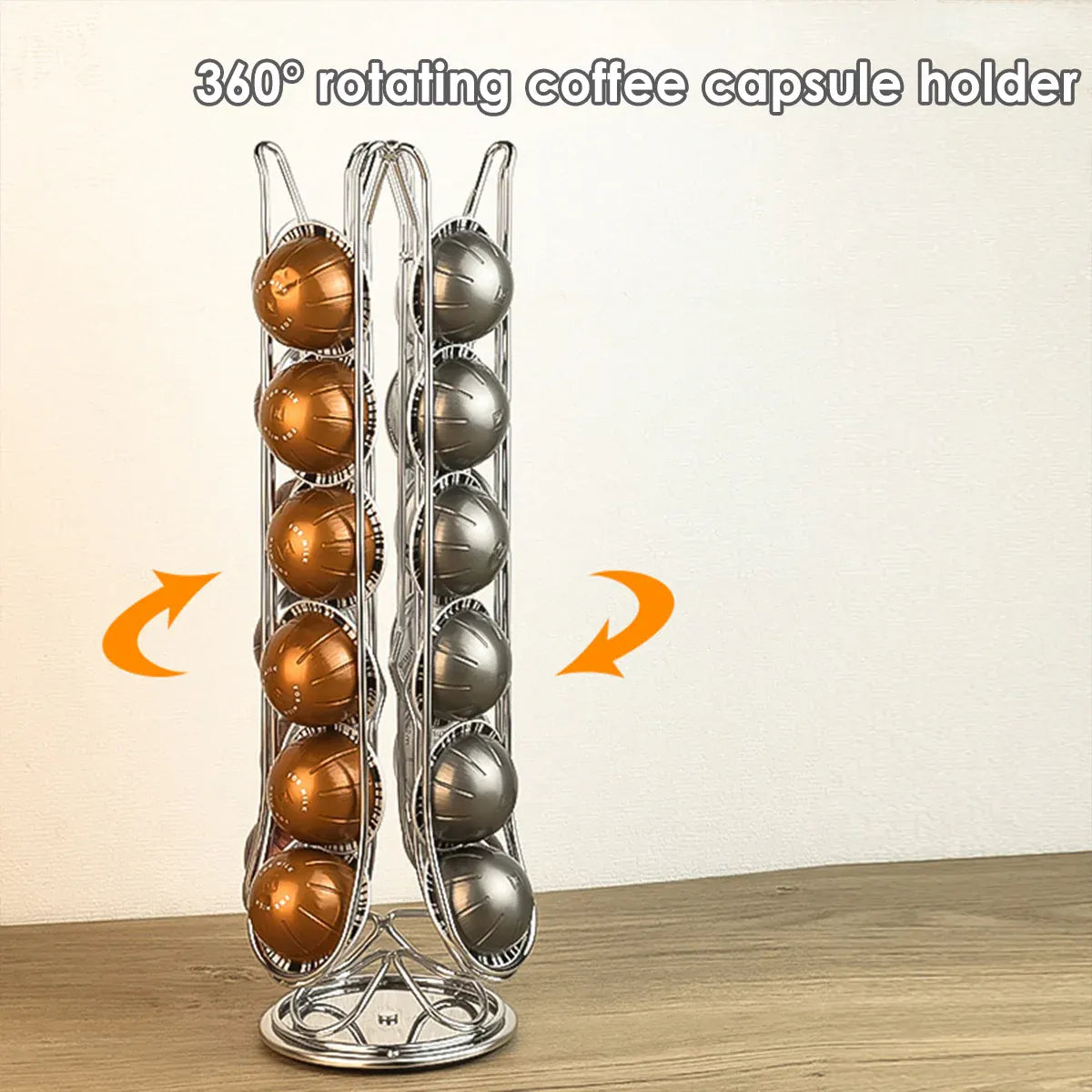 24 Coffee Capsule Holder Rack Storage Stand Pod Display Organizer Shelf Kitchen V528-COFFEE-POD-HOLDER-475220