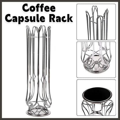 24 Coffee Capsule Holder Rack Storage Stand Pod Display Organizer Shelf Kitchen V528-COFFEE-POD-HOLDER-475220