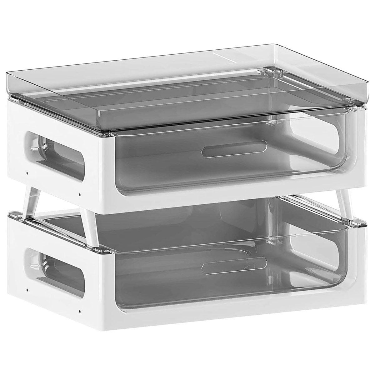 Drawer Desktop Storage Organizer Two Tier Shelf Home Office Desk Organizer Unit V528-COFFEE-STAND-583765