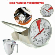 Milk Coffee Probe Thermometer Maker Temperature Jug Pan Clip Stainless Steel New V528-COFFEE-THERMOMETER-86162