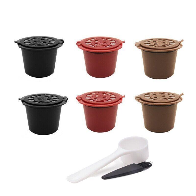 6Pcs For Nespresso Maker Machine Reusable Filter Coffee Capsule Pods V528-COFFEECAPSULECUP-6PCS-23520